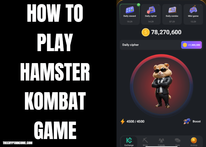 How to play hamster kombat game